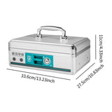 Maxbell Cash Lock Box Container Lock Safe Box Organizer Security Keepsake Money Tray 33.6cmx27.5cmx11cm