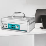 Maxbell Cash Lock Box Container Lock Safe Box Organizer Security Keepsake Money Tray 33.6cmx27.5cmx11cm