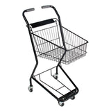 Maxbell Shopping Cart Two Layers Multipurpose Trolley for Kitchen Supermarket with Basket