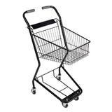 Maxbell Shopping Cart Two Layers Multipurpose Trolley for Kitchen Supermarket with Basket