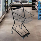 Maxbell Shopping Cart Two Layers Multipurpose Trolley for Kitchen Supermarket with Basket