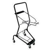 Maxbell Shopping Cart Two Layers Multipurpose Trolley for Kitchen Supermarket without Basket