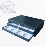 Maxbell Drawer Organizer Tray Sample Lens Desktop Container Glasses Len Display Case
