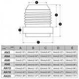 Maxbell Male Weld on Bung Fitting Easy Installation Sturdy Assembly Weldable Fitting AN4