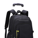 Maxbell Rolling Backpack Portable Nylon Trolley Suitcase for Business Travel Camping Yellow 6 Wheels