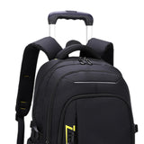 Maxbell Rolling Backpack Portable Nylon Trolley Suitcase for Business Travel Camping Yellow 2 Small Wheel