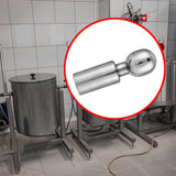 Maxbell 3/8inch Rotary Spray Ball Stainless Steel Rustproof Efficient 360° Rotatable