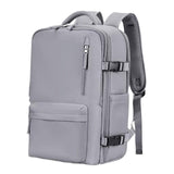 Maxbell Women Double Shoulder Bag Lightweight Travel Bag for Rucksack Overnight Bag light grey