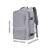 Maxbell Women Double Shoulder Bag Lightweight Travel Bag for Rucksack Overnight Bag light grey