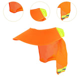 Maxbell Hard Hat Sun Shade Wide Brim Breathable Outdoor Activities Neck Shield Cover Orange