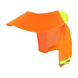 Maxbell Hard Hat Sun Shade Wide Brim Breathable Outdoor Activities Neck Shield Cover Orange