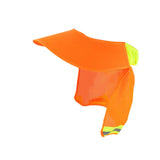 Maxbell Hard Hat Sun Shade Wide Brim Breathable Outdoor Activities Neck Shield Cover Orange