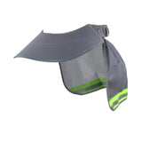 Maxbell Hard Hat Sun Shade Wide Brim Breathable Outdoor Activities Neck Shield Cover Gray