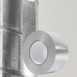 Maxbell Aluminum Foil Tape Duct Tape for Ductwork Hot Cold Air Ducts Dryer Vent Tape Textured Surface
