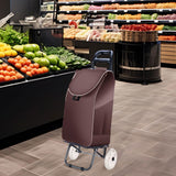 Maxbell Shopping Cart Replacement Bag Hand Carts Home Storage Trolley Cart Spare Bag Brown