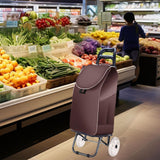 Maxbell Shopping Cart Replacement Bag Hand Carts Home Storage Trolley Cart Spare Bag Brown