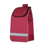 Maxbell Trolley Cart Spare Bag Storage Organizer Hand Cart Folding Shopping Cart Bag Red