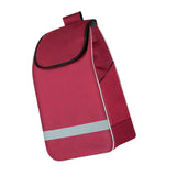 Maxbell Trolley Cart Spare Bag Storage Organizer Hand Cart Folding Shopping Cart Bag Red