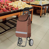 Maxbell Trolley Cart Spare Bag Storage Organizer Hand Cart Folding Shopping Cart Bag Coffee