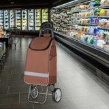 Maxbell Trolley Cart Spare Bag Storage Organizer Hand Cart Folding Shopping Cart Bag Coffee