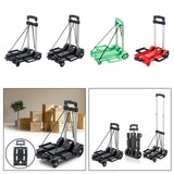 Maxbell Foldable Hand Truck Portable Luggage Sack Trolley for Travel Moving Shopping black with 2 wheel