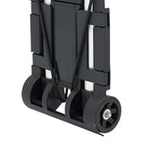 Maxbell Foldable Hand Truck Portable Luggage Sack Trolley for Travel Moving Shopping black with 2 wheel
