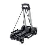 Maxbell Foldable Hand Truck Portable Luggage Sack Trolley for Travel Moving Shopping black with 4 wheels