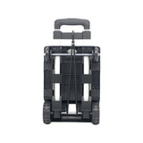 Maxbell Foldable Hand Truck Portable Luggage Sack Trolley for Travel Moving Shopping black with 4 wheels