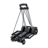Maxbell Foldable Hand Truck Portable Luggage Sack Trolley for Travel Moving Shopping black with 4 wheels