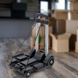 Maxbell Foldable Hand Truck Portable Luggage Sack Trolley for Travel Moving Shopping black with 4 wheels