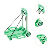 Maxbell Foldable Hand Truck Portable Luggage Sack Trolley for Travel Moving Shopping green with 2 wheel
