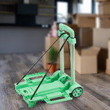 Maxbell Foldable Hand Truck Portable Luggage Sack Trolley for Travel Moving Shopping green with 2 wheel