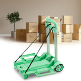 Maxbell Foldable Hand Truck Portable Luggage Sack Trolley for Travel Moving Shopping green with 2 wheel