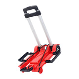 Maxbell Foldable Hand Truck Portable Luggage Sack Trolley for Travel Moving Shopping red with 2 wheel