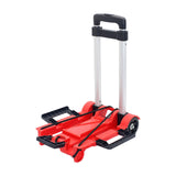 Maxbell Foldable Hand Truck Portable Luggage Sack Trolley for Travel Moving Shopping red with 2 wheel