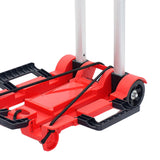 Maxbell Foldable Hand Truck Portable Luggage Sack Trolley for Travel Moving Shopping red with 2 wheel