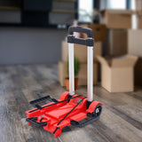 Maxbell Foldable Hand Truck Portable Luggage Sack Trolley for Travel Moving Shopping red with 2 wheel