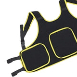 Maxbell Child Kids Motorcycle Chest Protector Vest for Skiing Bike Riding Yellow Edge