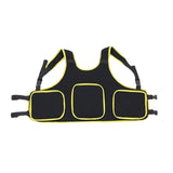 Maxbell Child Kids Motorcycle Chest Protector Vest for Skiing Bike Riding Yellow Edge