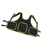 Maxbell Child Kids Motorcycle Chest Protector Vest for Skiing Bike Riding Yellow Edge