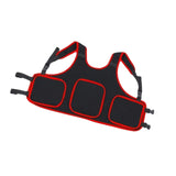 Maxbell Child Kids Motorcycle Chest Protector Vest for Skiing Bike Riding Red Edge