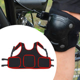 Maxbell Child Kids Motorcycle Chest Protector Vest for Skiing Bike Riding Red Edge