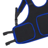 Maxbell Child Kids Motorcycle Chest Protector Vest for Skiing Bike Riding Blue Edge