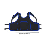 Maxbell Child Kids Motorcycle Chest Protector Vest for Skiing Bike Riding Blue Edge