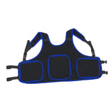 Maxbell Child Kids Motorcycle Chest Protector Vest for Skiing Bike Riding Blue Edge