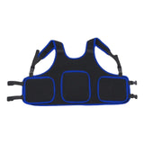 Maxbell Child Kids Motorcycle Chest Protector Vest for Skiing Bike Riding Blue Edge