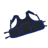 Maxbell Child Kids Motorcycle Chest Protector Vest for Skiing Bike Riding Blue Edge