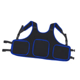 Maxbell Child Kids Motorcycle Chest Protector Vest for Skiing Bike Riding Blue Edge