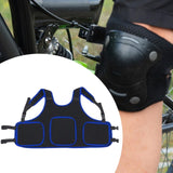 Maxbell Child Kids Motorcycle Chest Protector Vest for Skiing Bike Riding Blue Edge