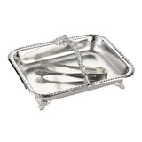 Maxbell Serving Tray Club Home Party Countertop Coffee Table Guest Towel Holder Tray Argent
